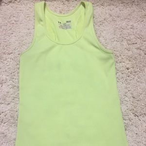 [Under Armour]  workout tank heat gear green small